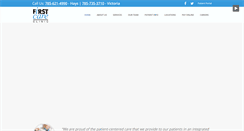 Desktop Screenshot of firstcareclinic.com